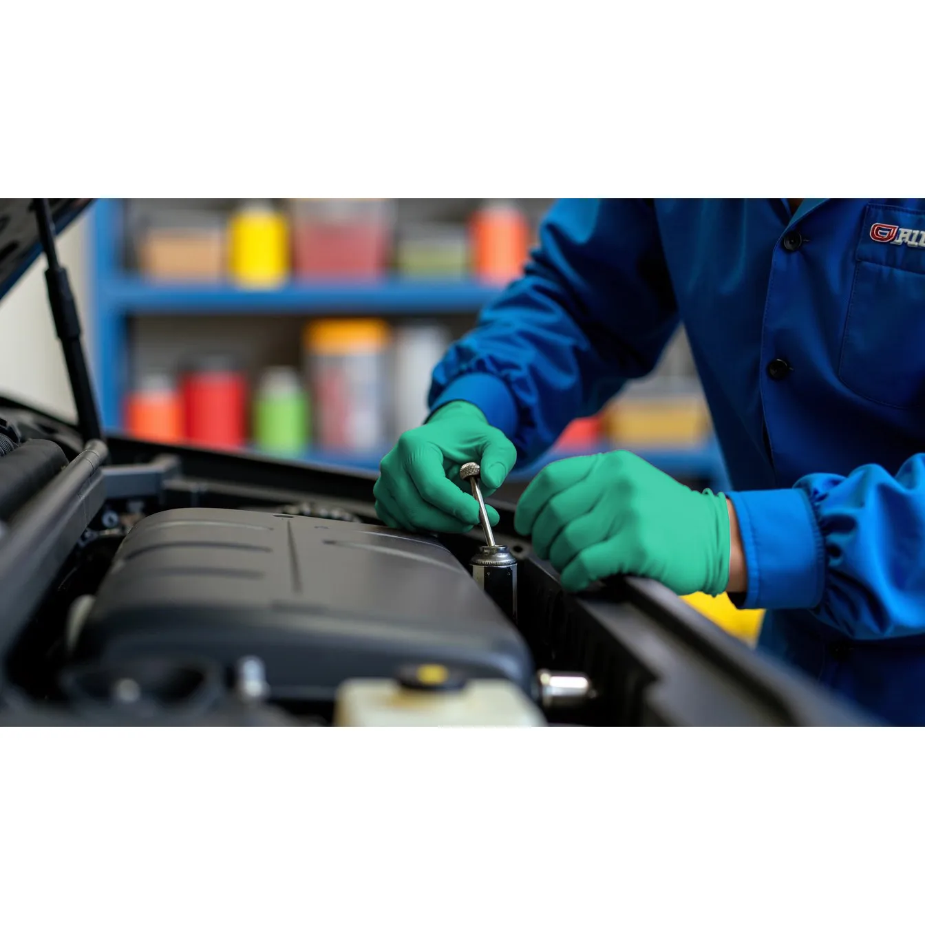 Sterimax Vertex Green Heavy Duty Nitrile Gloves 7g (Case of 1,000) — Green